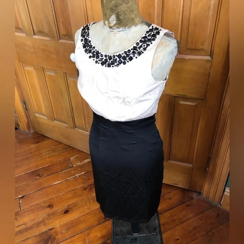 H&M Rhinestone Collar Dress